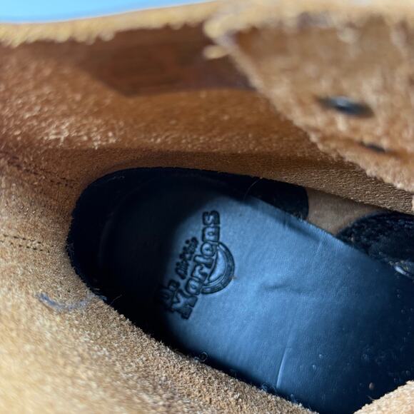 Dr Martens Women's Leona Vintage Smooth Leather Heeled Boots Chunky Black size 6 - Picture 15 of 16